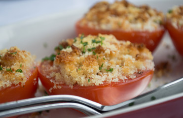 Fresh baked tomatoes