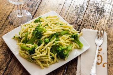 Trofie with broccoli