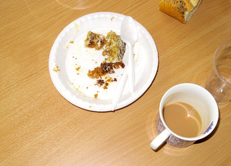 Whats left of tea and cake