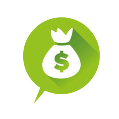 Money bag icon dollar