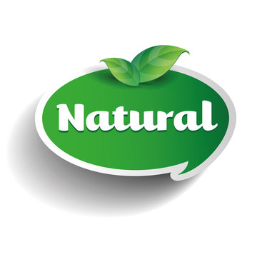 Natural label tag