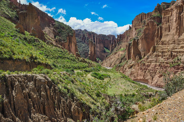 Canyon de Palca near La Paz, Bolivia