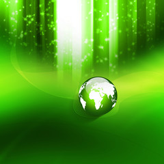 Globe  on abstract background