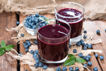 Fresh made Blueberry Juice