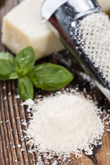Heap of grated Parmesan