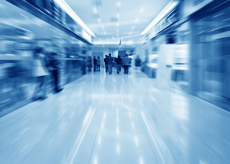 Interior of a shopping mall