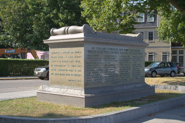Pilgrim Sarcophagus, aka Ossuary, Plymouth MA, USA