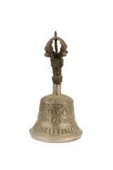 Ancient brass hand bell