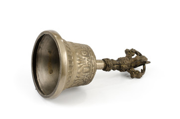 Ancient brass hand bell