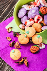 jujube and pumpkin souffle of a holiday Halloween