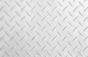 Papier Peint photo Lavable Métal style de motif de plancher en acier blanc pour le fond