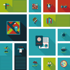 traveling flat ui background,eps10