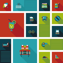 traveling flat ui background,eps10