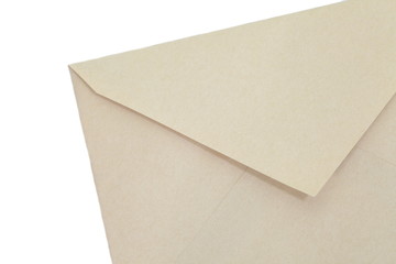 close - up empty brown paper envelope