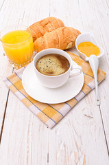 breakfast with coffee