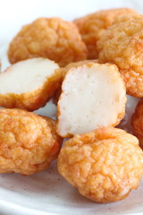 Japanese traditional food and food ingredients boiled fish paste
