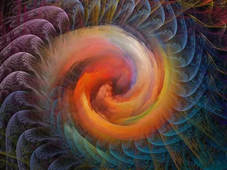 Deurstickers Spiral Background. © agsandrew