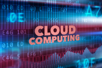 Cloud computing technology concept