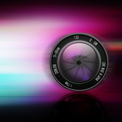 Camera photo lens,lens illustration on abstract background