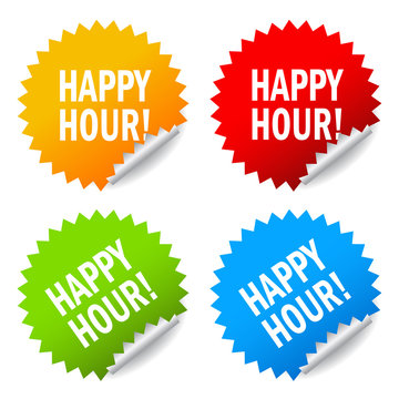 Happy hour label