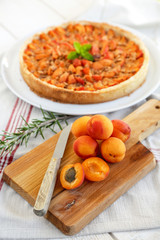 abricots et tarte aux abricots