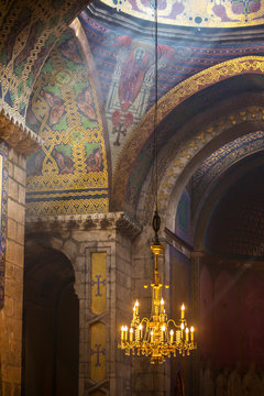 Interior of the historical Armenian Cathedral in Lviv, Ukraine