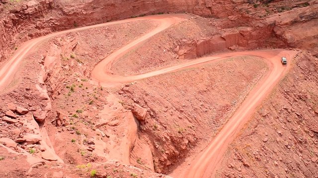 Mineral Bottom Road Switchbacks Utah
