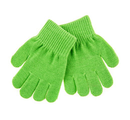 knitted woolen baby gloves