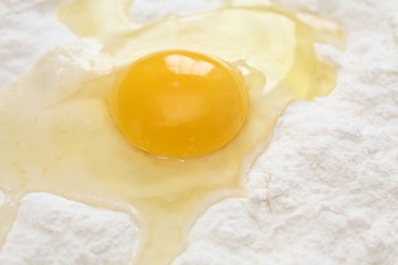 Egg and flour