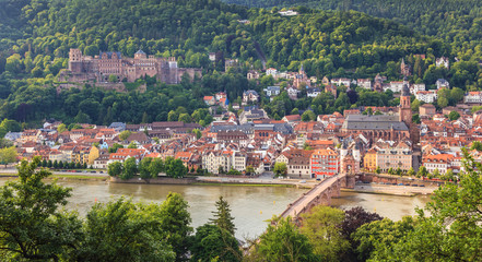 Fototapeta na wymiar Heidelberg city skyline, Germany