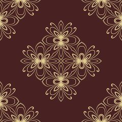 Orient Seamless Vector Pattern. Abstract Background