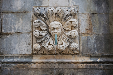 Croatia. Sculpture in the Old Town.