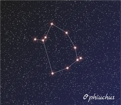 Fototapeta constellation ophiuchus