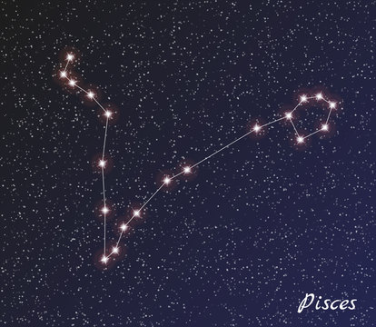 Fototapeta constellation pisces