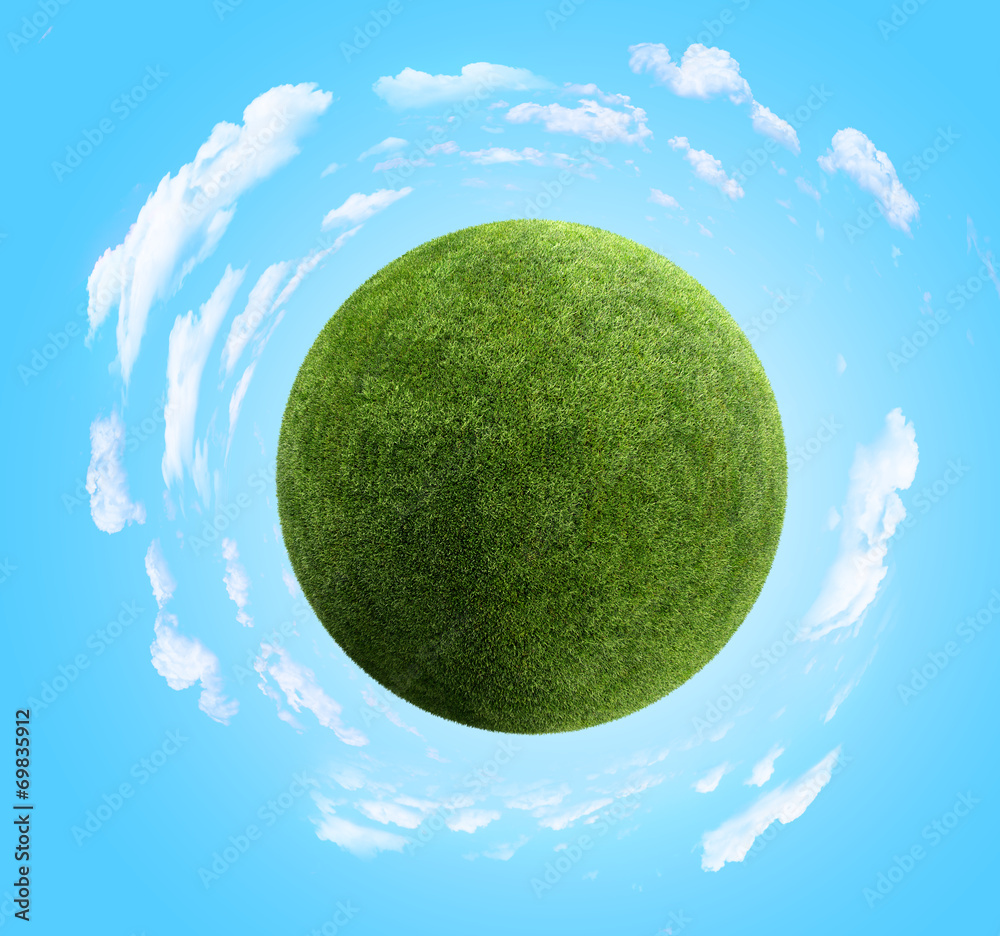 Poster grass planet