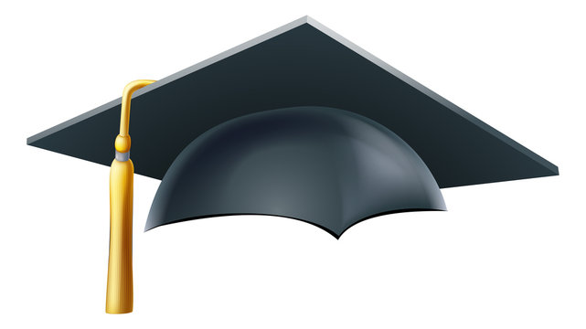 Graduation mortar board hat or cap