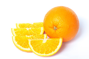 Orange White Background