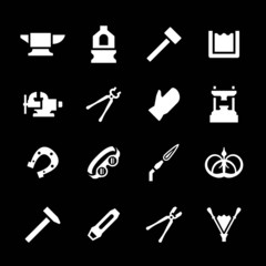 Obraz premium Set icons of forge