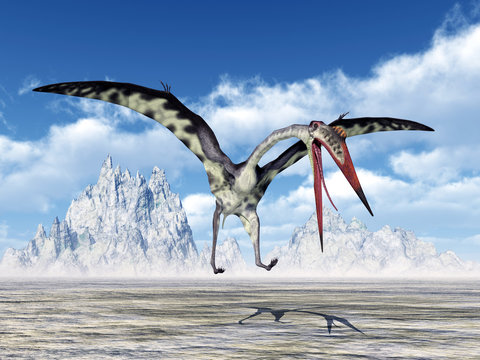 Pterosaur Quetzalcoatlus