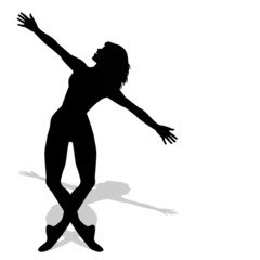 silhouette di ballerina