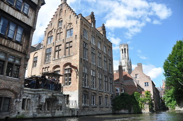 Fototapeta na wymiar Vista general de Brujas, Bélgica