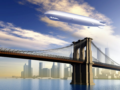 Airship over Manhattan