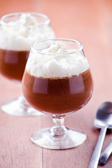 Glasses Of Chocolate dessert