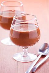 Glasses Of Chocolate Mousse