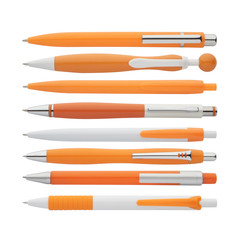orange pens collection, with PS path