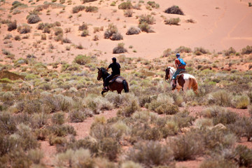 USA - horse riding in Monument valley