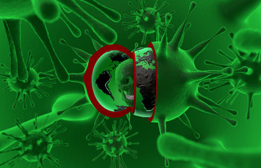 Inside a virus. Health, epidemic, virus, ebola