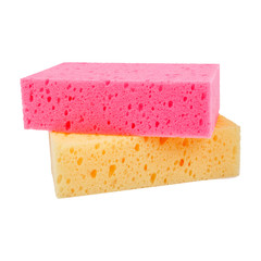 Sponge for washing dish on white background