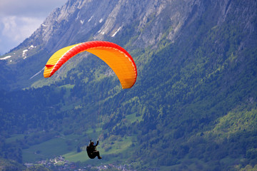 paraglider in the Alps
