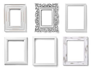 white frame wood background image